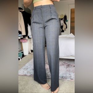 ARITZIA WILFRED | straight/wide leg plaid trousers